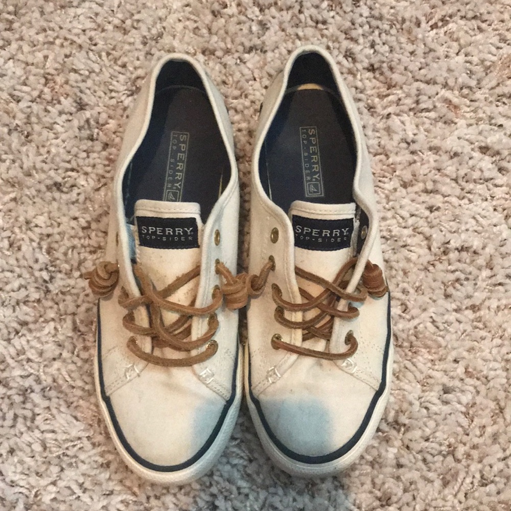 Beige Sperrys